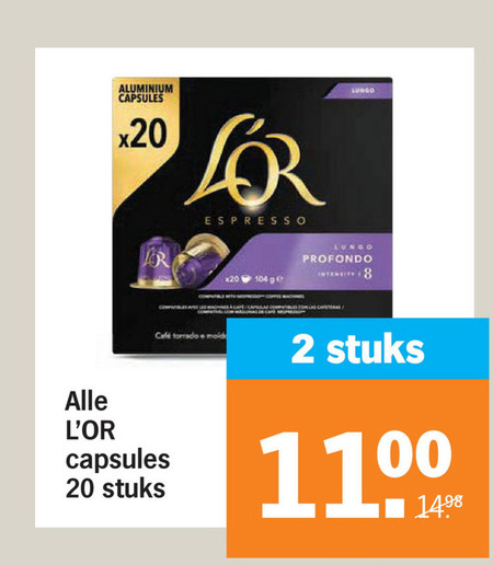 Douwe Egberts L Or   koffiecups folder aanbieding bij  Albert&nbsp;Heijn - details