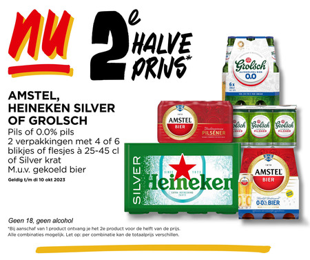 Amstel   blikje bier, krat bier folder aanbieding bij  Jumbo - details
