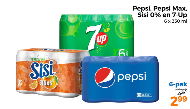 Pepsi   frisdrank, cola folder aanbieding bij  Trekpleister - details