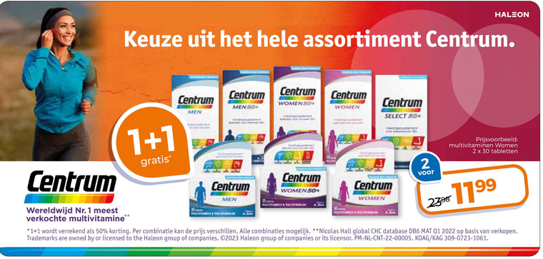 Centrum   multivitaminen folder aanbieding bij  Trekpleister - details