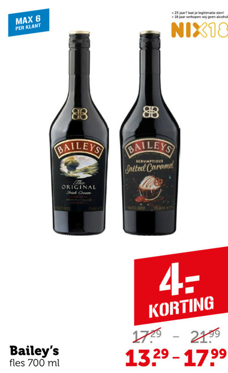 Baileys   likeur folder aanbieding bij  Coop - details