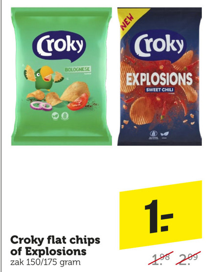 Croky   chips folder aanbieding bij  Coop - details