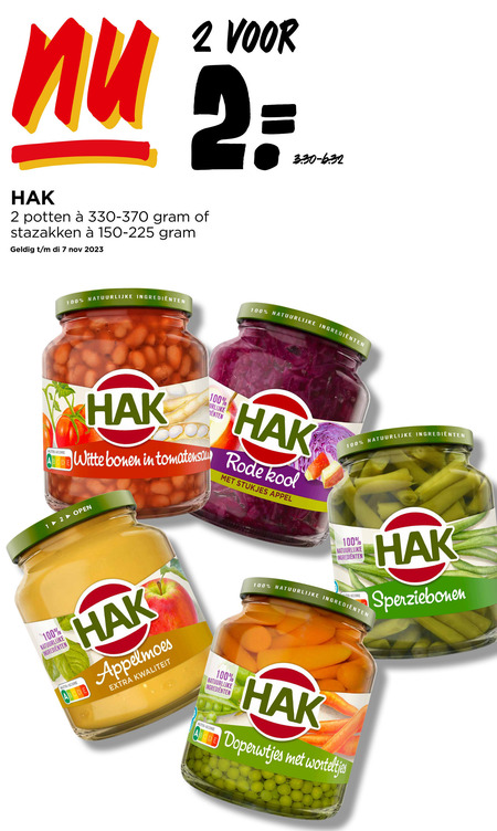 aanbieding hak