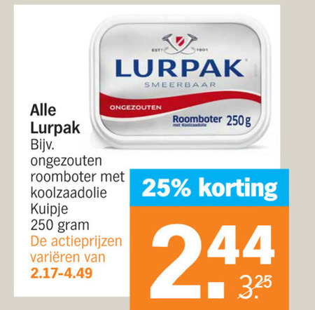 lurpak   roomboter folder aanbieding bij  Albert&nbsp;Heijn - details