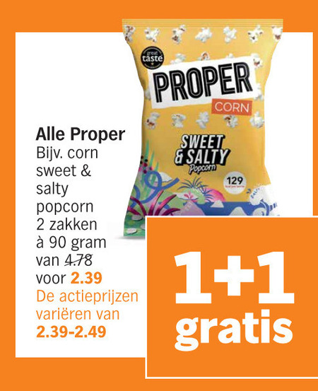 popcorn folder aanbieding bij Albert Heijn - details