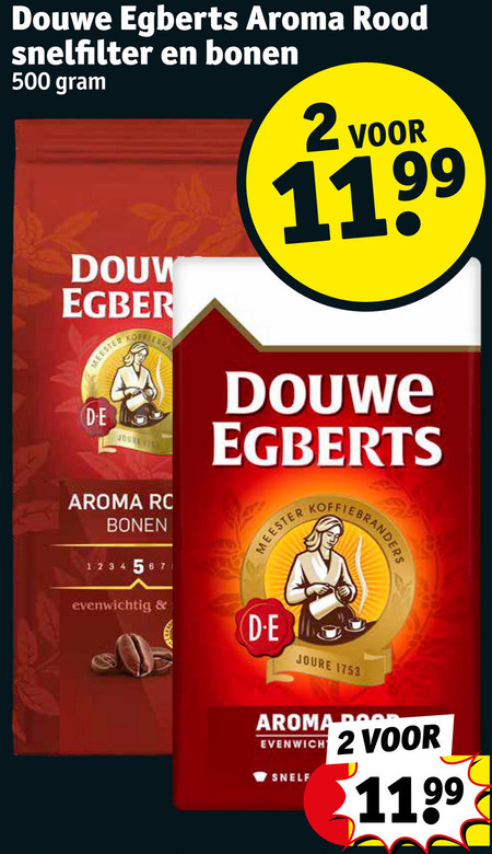 Douwe Egberts   koffiebonen, koffie folder aanbieding bij  Kruidvat - details