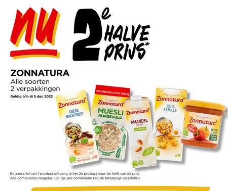 Zonnatura   mueslireep, muesli folder aanbieding bij  Jumbo - details