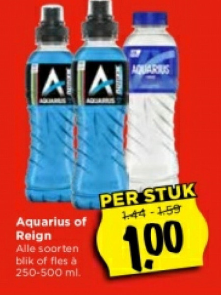 Aquarius   sportdrank folder aanbieding bij  Vomar - details
