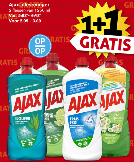 Ajax   allesreiniger folder aanbieding bij  Hoogvliet - details