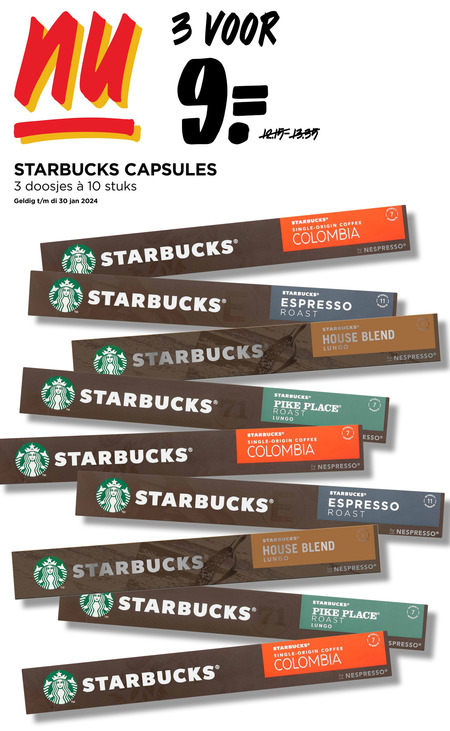 Starbucks   koffiecups folder aanbieding bij  Jumbo - details