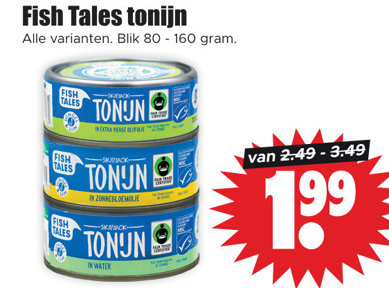 tonijn in blik folder aanbieding bij Dirk - details