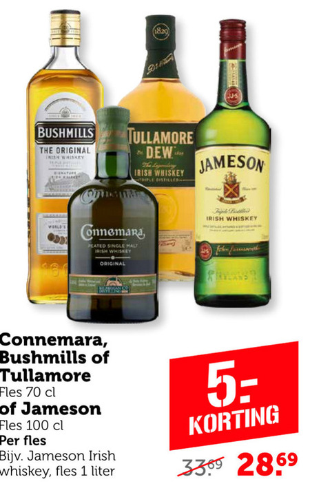 Tullamore Dew   whisky folder aanbieding bij  Coop - details