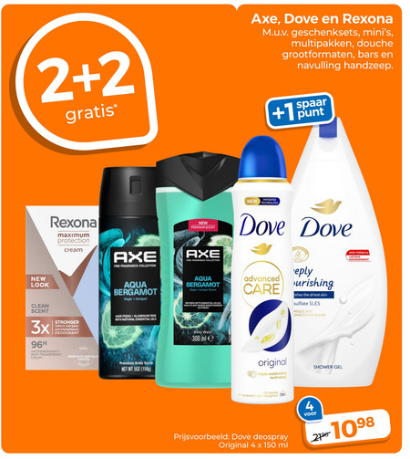 Dove   douchegel, deodorant folder aanbieding bij  Trekpleister - details