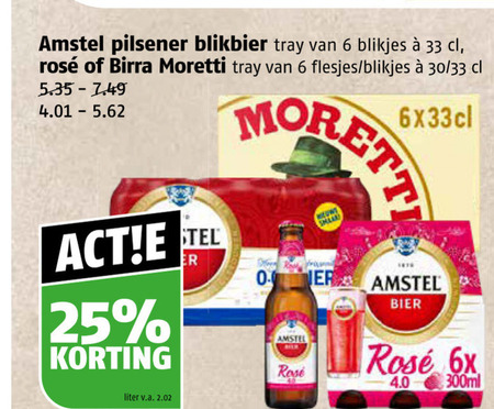 Birra Moretti   blikje bier folder aanbieding bij  Poiesz - details