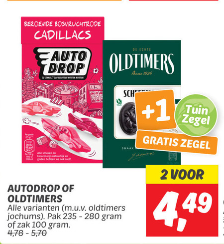 Autodrop snoep, drop folder aanbieding bij Dekamarkt - details