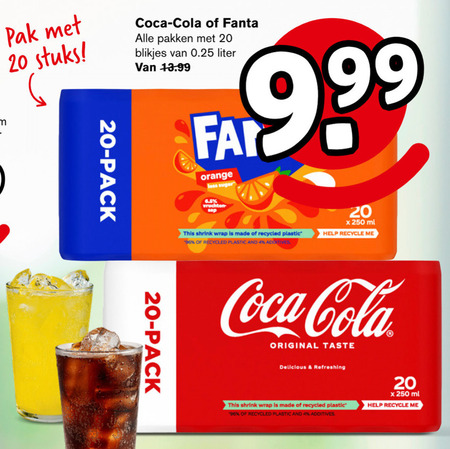 Coca-Cola   cola, frisdrank folder aanbieding bij  Hoogvliet - details