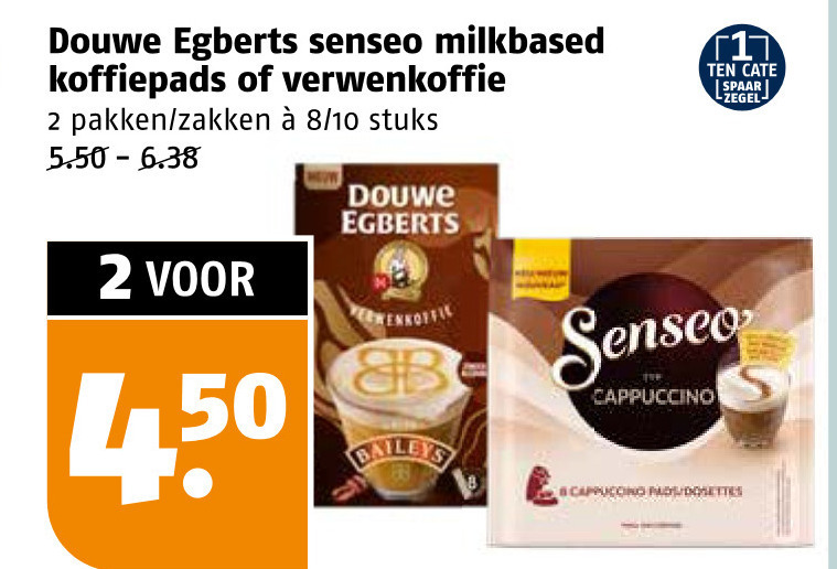Douwe Egberts   koffiepad, oploskoffie folder aanbieding bij  Poiesz - details