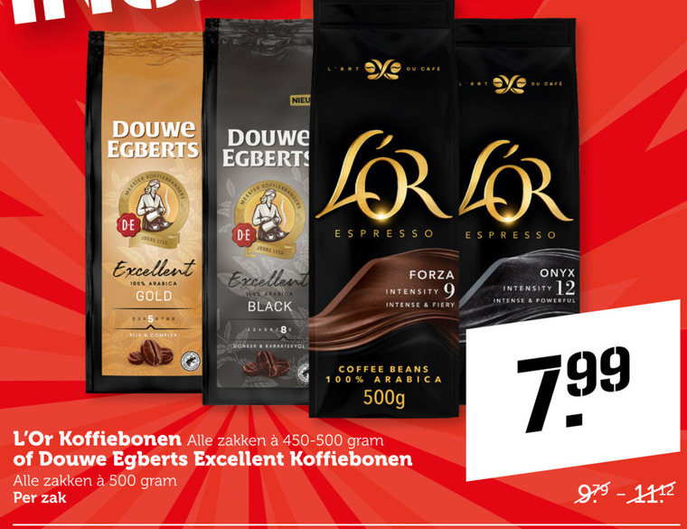 Douwe Egberts L Or   koffiebonen folder aanbieding bij  Coop - details