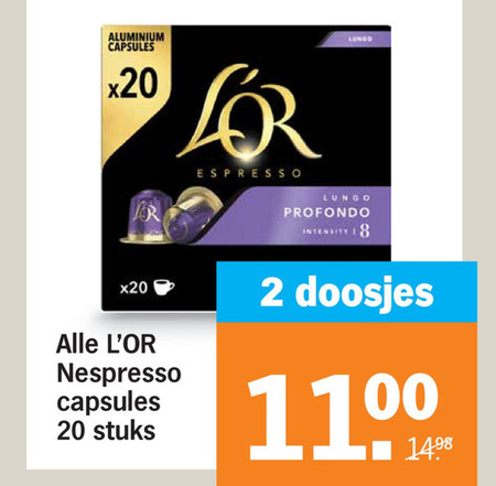 Douwe Egberts L Or   koffiecups folder aanbieding bij  Albert&nbsp;Heijn - details