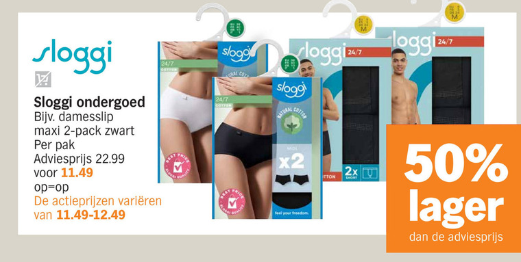 Sloggi   damesslip folder aanbieding bij  Albert Heijn - details