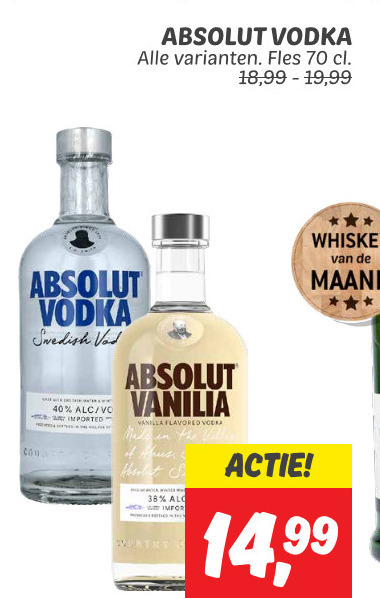 Absolut   wodka folder aanbieding bij  Dekamarkt - details