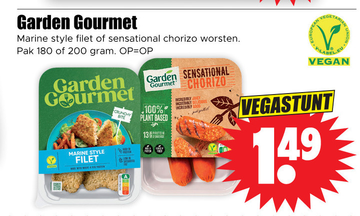 Garden Gourmet   vegetarisch folder aanbieding bij  Dirk - details