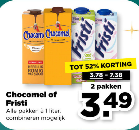Chocomel   drinkyoghurt, chocolademelk folder aanbieding bij  Plus - details