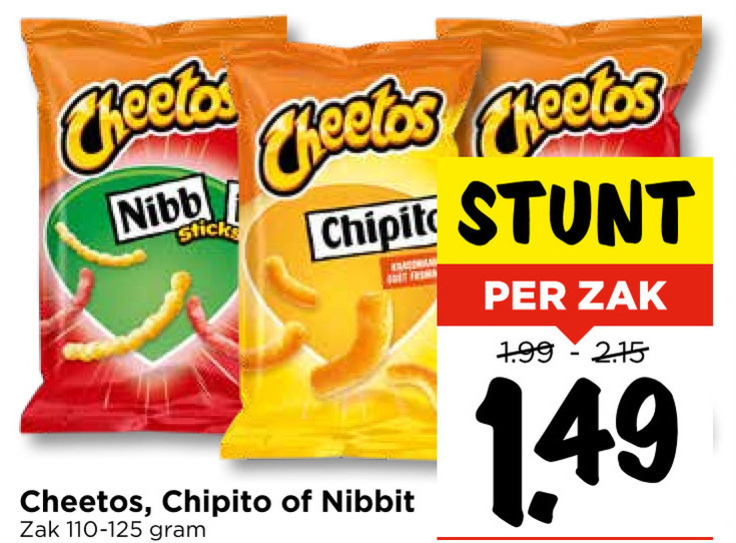 Cheetos   zoutje folder aanbieding bij  Vomar - details