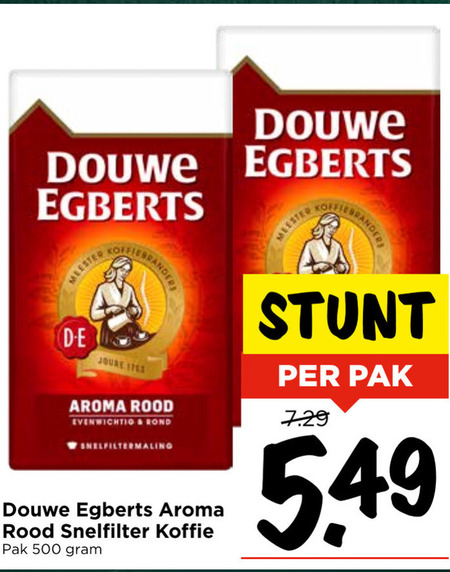 Douwe Egberts   koffie folder aanbieding bij  Vomar - details