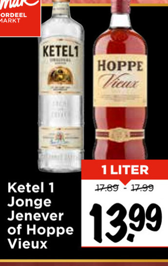 Ketel 1   jenever, vieux folder aanbieding bij  Vomar - details