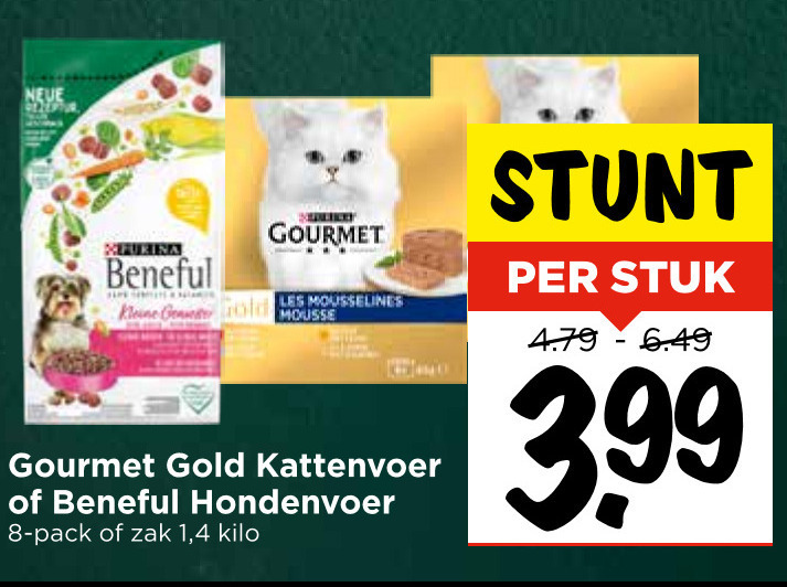 Beneful   kattenvoer, hondenvoer folder aanbieding bij  Vomar - details
