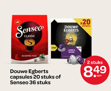 Douwe Egberts   koffiecups, koffiepad folder aanbieding bij  Spar - details