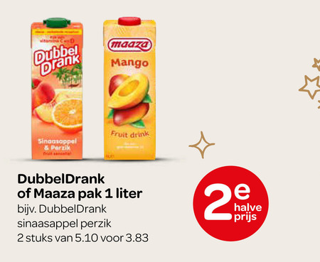 Dubbeldrank   fruitdrank folder aanbieding bij  Spar - details