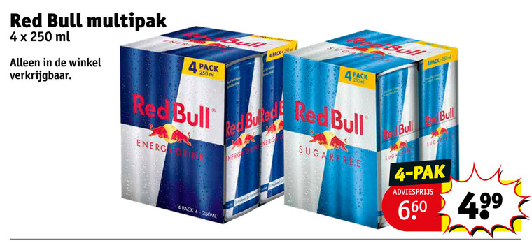 Red Bull   energiedrank folder aanbieding bij  Kruidvat - details
