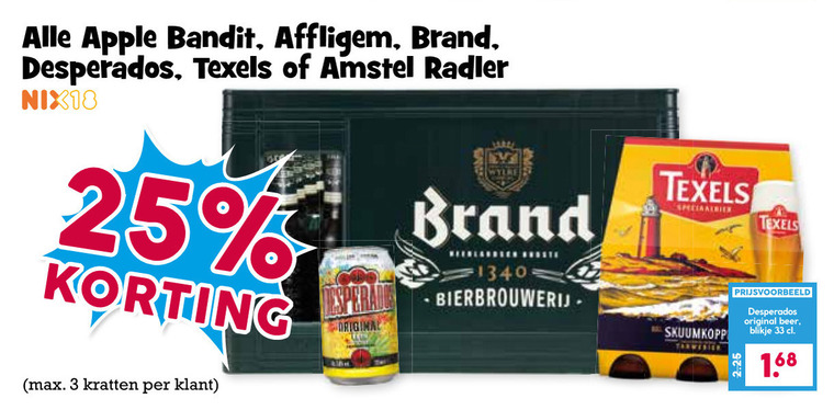 Affligem   blikje bier, radler bier folder aanbieding bij  Boons Markt - details