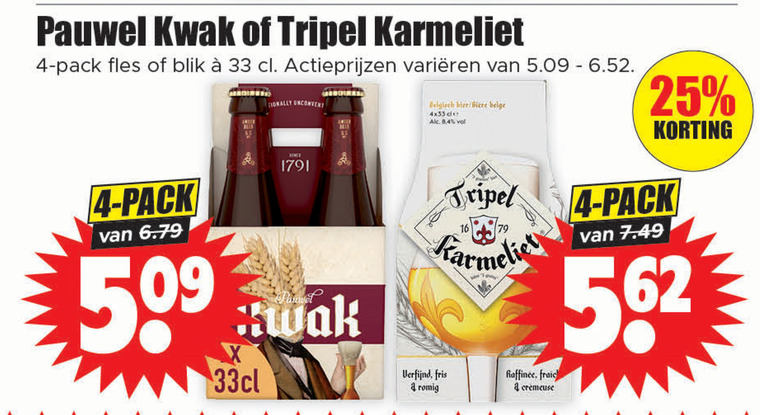 Pauwel Kwak   speciaalbier folder aanbieding bij  Dirk - details