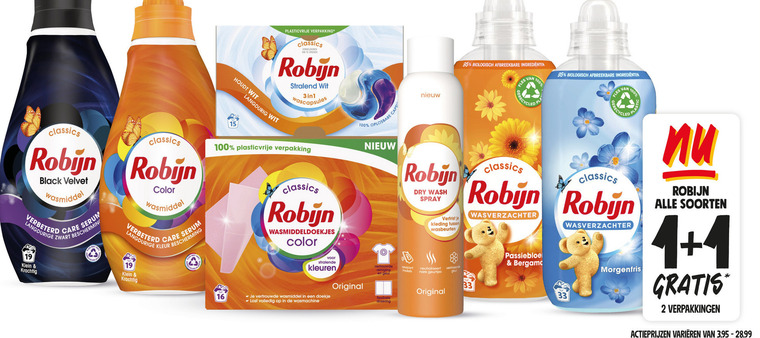 Robijn   wasmiddel, wasverzachter folder aanbieding bij  Jumbo - details