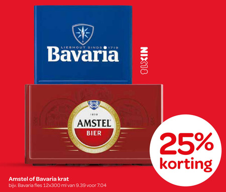 Bavaria   krat bier folder aanbieding bij  Spar - details