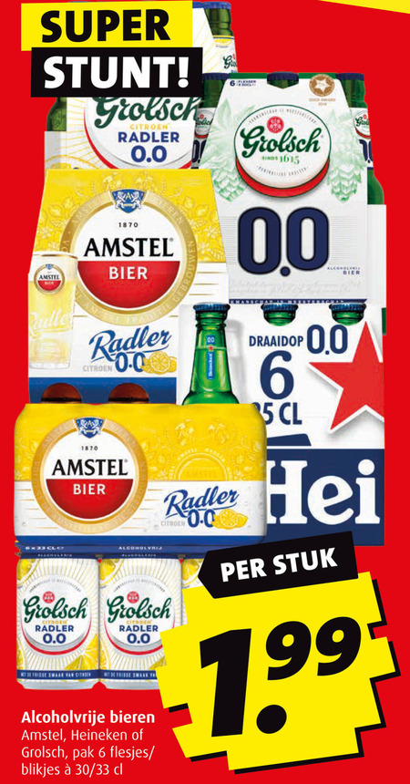 Heineken   blikje bier, alcoholvrij bier folder aanbieding bij  Boni - details