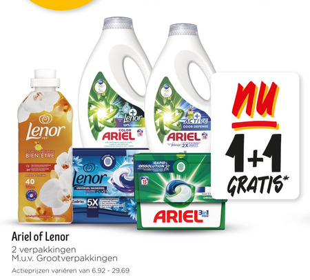 Lenor   wasmiddel folder aanbieding bij  Jumbo - details