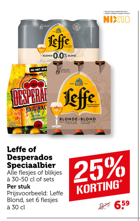 Desperados   speciaalbier, blikje bier folder aanbieding bij  Coop - details