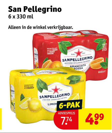 San Pellegrino   fruitdrank, frisdrank folder aanbieding bij  Kruidvat - details