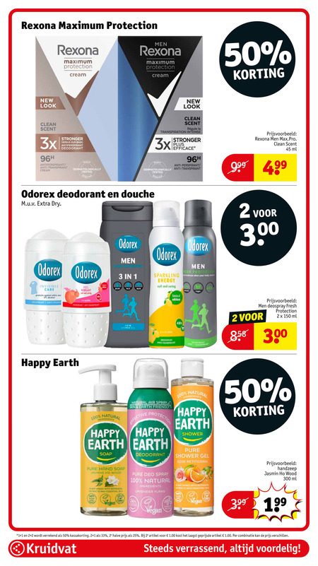 Odorex   deodorant folder aanbieding bij  Kruidvat - details