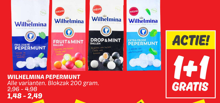 Wilhelmina   pepermunt folder aanbieding bij  Dekamarkt - details