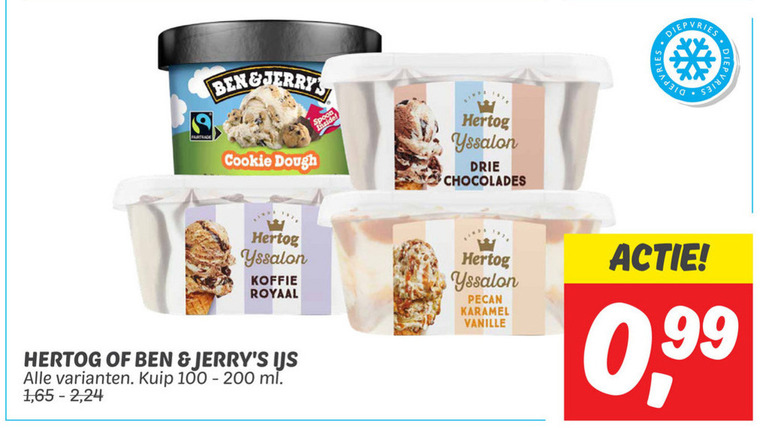 Hertog   ijsbekers folder aanbieding bij  Dekamarkt - details