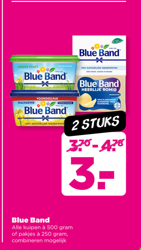 Blue Band   margarine, olie en vetten folder aanbieding bij  Plus - details