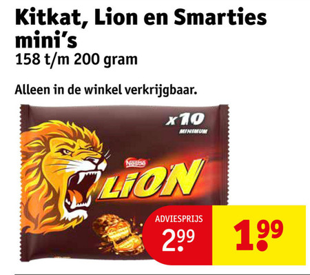 Smarties   mini chocoladerepen folder aanbieding bij  Kruidvat - details