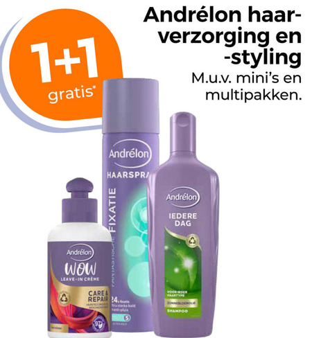Andrelon   haarverzorging, conditioner folder aanbieding bij  Trekpleister - details