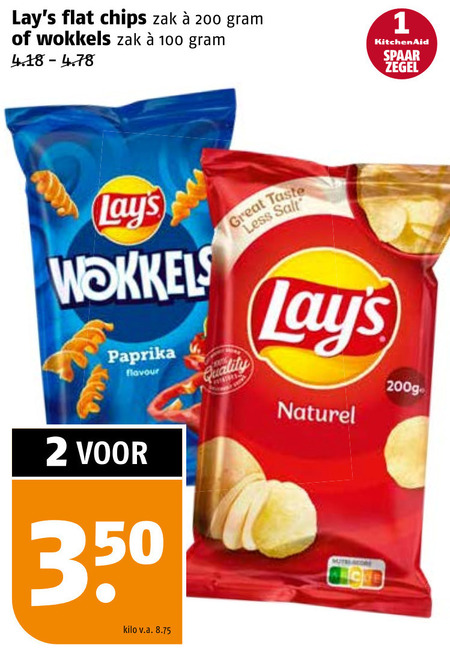 Lays   zoutje, chips folder aanbieding bij  Poiesz - details