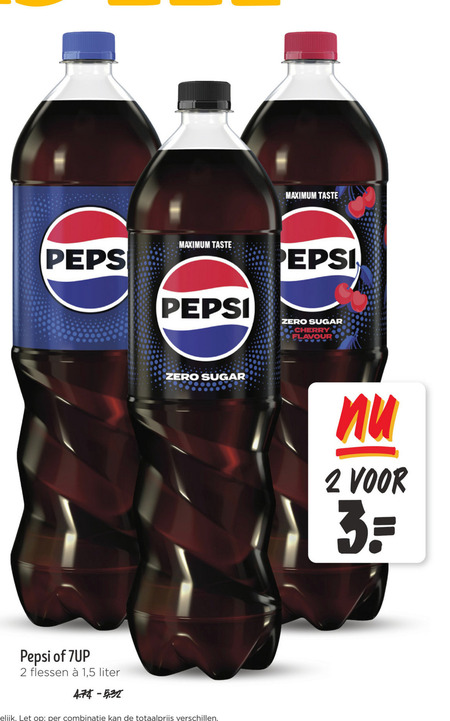 Pepsi   frisdrank, cola folder aanbieding bij  Jumbo - details